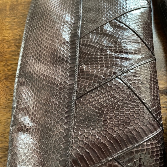 FRYE brown snakeskin boots (size 9 GUC) - Picture 3 of 11